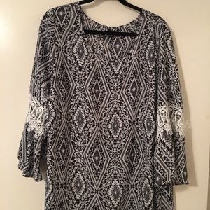 Black and White blouse